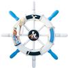 Zyqixluk Arredamento del Volante della Barca, Arredamento Nautico, Barca Nautica timone Decorazione da Parete Ornamento Appeso, Arredamento a Parete della Ruota, per Decorazioni per la casa,A1