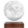 DIDWI Levitating Moon Lamp, fluttuante 3D Luna Luce Spinning in Air 3 colori Magnetic Levitation LED Luce Notturna con Touch Control per Camera Ufficio Decorazione Cool Regalo