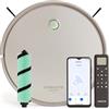 CREATE / NETBOT S40 PULIZIA PROFONDA/Robot aspirapolvere e lavapavimenti intelligente + 2 spazzole extra/Alta potenza 4000Pa, con mappatura, WiFi, Alexa, App, batteria lunga durata 220 minuti