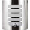 Kwazar Leuchte Kwazar Luminaire Lampada da Parete Alogena con Sensore di Movimento 180° Lampada da Esterno E27 Attacco Max. 15W Lampada da Esterno AREK.S Argento Alluminio Cromo