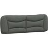 vidaXL Cuscino Testiera Hvar Grigio Scuro 160 cm in Tessuto