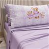 PETTI Artigiani Italiani - Lenzuola in Cotone con Federe in Stampa Digitale, Matrimoniale Maxi, Completo Lenzuolo Sopra e Sotto con Angoli, Teddy Love Lilla, 100% Made in Italy