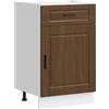 vidaXL Base da Cucina Porto Rovere Marrone in Legno Multistrato, Mobile Base lavello, Mobile Base Cucina con cassetto, Mobile Base lavello