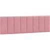 vidaXL Cuscino Testiera Hanko Rosa 160 cm in Velluto, Cuscino Testata, Testata Imbottita, Cuscino per Testata Letto, testiera Imbottita