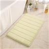 Hiseng Tappetino da Bagno Antiscivolo in Memory Foam, Morbido Assorbente Lavabile per Bagno e Doccia (60x120CM, Verde Fruttato)