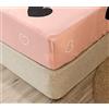 Chickwin Lenzuola Una Piazza e Mezza con Angoli, Rosa Lenzuola Una Piazza e Mezza Bambino 120 x 200 x 25cm Fitted Sheet in Microfibra PREMIUM - Profondità 30cm,1 Pezzo