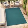 TAPISO Mono Tappeto da Esterno Blu a Tinta Unita Resistente alle Intemperie per Patio Balcone Terrazza e Giardino Facile da Pulire UV Oeko Tex Certificato Design Moderno 300 x 400 cm