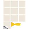 Hixingo Piastrelle Adesive Cucina Bagno, 20 Pezzi Mattonelle Adesive Cucina Piastrelle Bagno Adesivi PVC Pannelli Decorativi Tinta Unita per Mobili e Pareti (Beige,20x20cm)
