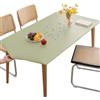 Mateju Tovaglia Rettangolare, Tovaglia con Bordo Elastico Tovaglie Protezione Tavolo, Copri Tavolo per Occasioni Natale da Tavola Giardino Esterno PVC Impermeabile (90x150cm,Verde Chiaro)