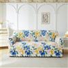 Surwin Copridivano 1 2 3 Posti con Braccioli Elasticizzato Telo Copridivano Gonna a Volant Copri Divano Antigraffio Gatto e Antimacchia Copridivani Fodera Divano -Stile Cinese (Coniglio,3 Posti)