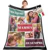 Easycosy Coperta Personalizzata con Foto, Plaid personalizzato con Foto in Flanella, Coperte Personalizzate, Idee Regalo 2026 per Donna, Consegna media entro cinque giorni(6foto-1)