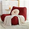 Mateju Copridivano Senza Braccioli Elasticizzato Jacquard Pigro Copridivano Antimacchia Fodera per Divano Letto Antiscivolo Copri Divano Sofa Protettore per Soggiorno - 17 Colori (Bordeaux,1 Posto)