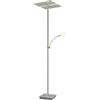 Lucande Lampadine LED lampada a luce indiretta nichel satinato, dimmerabile | lampada da terra3 luces, Moderno, 3000 K Bianco caldo per Soggiorno, Sala da pranzo