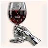 JLSKCN Orologio da Parete Personalizzato a forma di Bicchiere da Vino con Nome, Decorazione da Parete in Acrilico 2D, Decorazione per la festa del papà, Regalo Personalizzato per Papà, Uomo