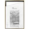 CLAMARO SFR35 Cornice con giunti nascosti per tela da 40x50 cm | Nero Oro | Cornice in legno MDF per tele a telaio incl. sospensione e materiale di montaggio