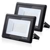 treoir Faretto LED da Esterno 50W, 5000LM Superright Faro Led Esterno, IP66 Impermeabile 6000K Bianco Freddo Faretti Led Esterno per Giardino, Garage, Cortile, Terrazza(2pcs)