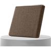 AQIGR Cuscino per Sedia da Ufficio in Memory Foam Rimovibile Cuscini Sedie Esterno e Interno 40x40 45x45 50x50, Tessuto di lino, con Cerniera per Sedie da Cucina, Giardino, Patio(Caffè,45x50cmx10cm Thick)