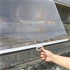 FENGSHOUU Tenda A Rullo in Plastica Trasparente - Copertura per Alimenti,Tenda Avvolgibile per Congelatore Vetrina Armadio Frigorifero Supermercato,Multi-Taglie Personalizzabile (W105xH150cm)