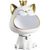 Starnearby Statua Gatto Vassoio, Svuotatasche da Ingresso Design, Scultura Gatto in Resina, Ciotola per Chiavi, Vassoio da Scrivania, Portaoggetti da Tavolo