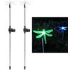 Felenny Luce Del Prato 2 Pezzi Unica Libellula Solare Led Luce Del Prato Che Cambia Colore Della Luce Del Palo Del Giardino Decorazione per Il Cortile Del Giardino