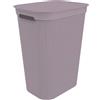 Rotho Brisen Raccoglitore di Lavaggio con Coperchio e 2 Maniglie, Plastica (PP) senza BPA, Malva, 50 L, 43.1 x 34.0 x 52.9 cm