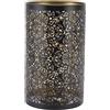 Hapivida Paralume per Lampada da Tavolo, Moderno Paralume Circolare in Metallo, Kit Paralume Stile Marocchino, Dimensioni 20x12x12 cm, Ferro battuto, per Soggiorno Camera da Letto