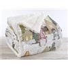 Il Gruppone Passione Casa Coperta Plaid Pile Sherpa Invernale, Morbida Calda Pelosa Peluche Copri Letto Divano Finta Pelliccia Singola Matrimoniale Doppio Lato Copertina Divano - Matrimoniale-190x200cm - Dis11-Gnomes