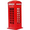 Generic Salvadanaio a forma di cabina telefonica di Londra, scatola rossa per telefono, salvadanaio di grande capacità, decorativo, per la casa, la scrivania, 18 cm