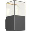 Lucande Applique da esterni dimmerabile (Moderno) colore Nero, in Alluminio applique lampada LED outdoor per facciata/parete terrazzo e balcone