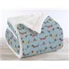 Il Gruppone Passione Casa IlGruppone Coperta Plaid Pile Sherpa Invernale, Morbida Calda Pelosa Peluche Copri Letto Divano Finta Pelliccia Singola Matrimoniale Doppio Lato Copertina Divano - Singola-150x190cm - Dis3-Bassotti