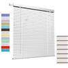 Generic Tende Veneziana in Alluminio su Misura, Veneziane da Interno/Esterno Senza Fori per Finestre, 25mm Lamelle Privacy Orizzontali Oscurante Persiane per Ufficio(Silver)