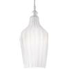 G.E.A. Luce Lampadario Moderno Gea Luce Cleofe S12 E27 Led Vetro Bianco Lampada Sospensione
