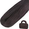 LEREATI Cordino per Borse Uncinetto, Corda Macrame 3mm x 200m Filo Macrame in Poliestere Uncinenetto e Ferri per Abbigliamento, Borse, Tappeti, Fai da Te, Regalo per Maglieria (Caffè Scuro)