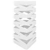 IlGruppone Portaombrelli Interno Esterno Elegante Design Moderno in Metallo con Ganci per ombrellini - Modello 5 Bianco
