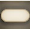 Partenopea® Applique lampada a LED Lampada da parete per mura esterno plafoniera balcone giardino androni impermeabile (Luce calda 3000K, Rettangolare curvata grande)