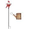 Generico Babbo Natale Luminoso Da Esterno, Annaffiatoio Di Babbo Natale Alimentato A Energia Solare, Annaffiatoio Di Santa Claus Impermeabile, Decorazioni Natalizie Per Esterni Con Lights Per Feste, Uffici