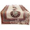 GIURI TESSUTI - RUNNER Centrotavola in tessuto Gobelin Jacquard, Realizzato a mano in Italia (RUNNER - CERCHI)