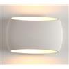 DRIWEI Applique In Gesso Bianco Doppia Luce Bombato Ovale Lampada Da Interno Bianco Moderno Dr GS-5021
