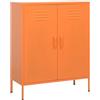 vidaXL Armadietto Arancione 80x35x101,5 cm in Acciaio