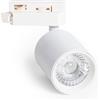 LEDKIA LIGHTING Faretto LED Binario Monofase 10W Regolabile Mallet Bianco 4000K Bianco Naturale