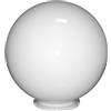 EXTRUMOL - Globo Lampione da Esterno - Illuminazione Pubblica - Policarbonato Bianco - Dimensioni: Ø 25 cm - Impugnatura a Baionetta: 11,8 cm