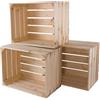 Kistenkolli Altes Land Set di 3 cassette da frutta, dall'Altes Land, massicce, 49 x 42 x 31 cm NEU NAUTUR