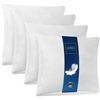Lileno Home - Set da 4 cuscini in piuma, 60 x 60 cm, cuscini per dormire, cuscini per letto perfetti per chi soffre di allergie e per bambini, ciascuno con imbottitura in piuma da 850 g