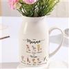 lorajewel Regalo Festa Della Mamma Regali Mamma Nonna Vaso in Ceramica Personalizzato con Nomi Festa Mamma Idee Regalo (A#2)