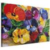 murando - Quadro Fiori 60x40 cm 1 Pezzo - Stampa su Tela Strutturata XXL Grande - Quadri Moderni Soggiorno Grandi - Stampe da Parete Murale Arte Moderno Pittura - Colorato b-B-0226-b-a