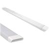 TOT ELECTRIC Plafoniera led 27w 60cm da soffitto parete lineare moderna neon rettangolare piatta luce bianca naturale calda (Luce Calda)
