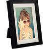 BD ART 13x18 cm Cornice Portafoto con Passepartout 10x15 cm, Nero