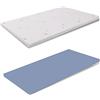 MiaSuite Topper una piazza e mezza 120x195 h 3 cm semi-rigido - Dispositivo Medico - Correttore per materasso