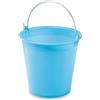Tomaino Secchio in plastica con manico in ferro e impugnatura (6 Lt)