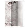 murando - Paravento Decorativo Monofacciale Fiori 135x172 cm 3 Pannelli Divisori - Stampa su un Lato su Tela in TNT - Separe Divisorio per la Casa Simpatici Legno - Mazzo b-C-0014-z-b